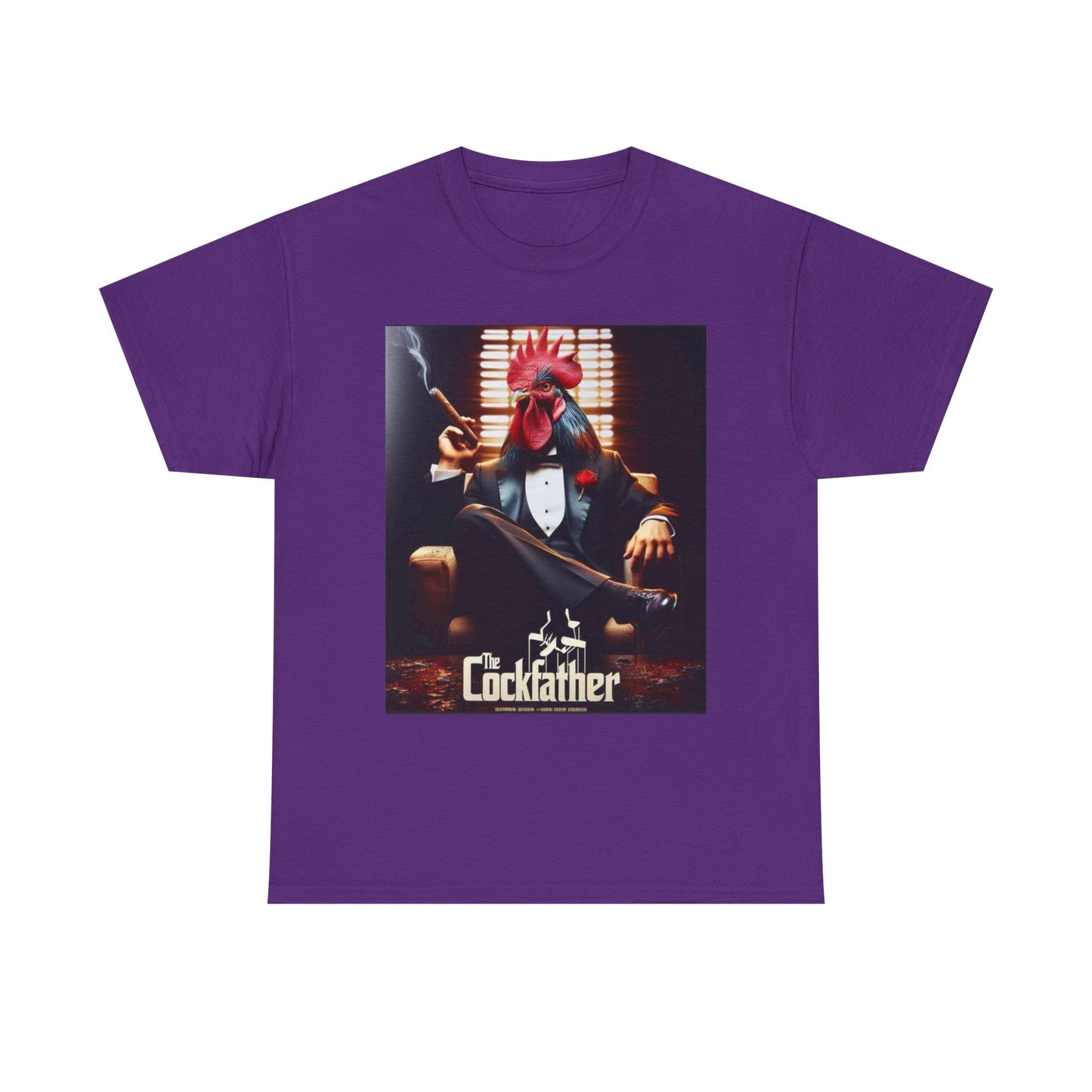 Cockfather Graphic Tee — Funny Rooster Mafia T-Shirt
