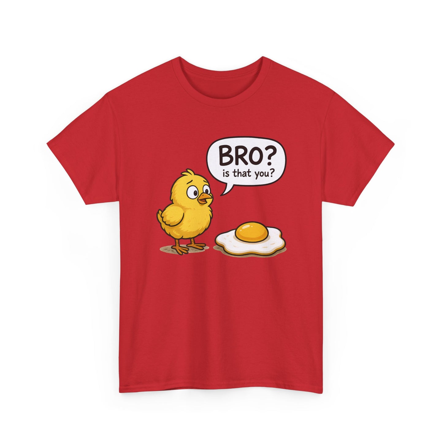 Funny Chick and Egg T‑Shirt — "Bro? Is That You?" Cute Novelty Tee