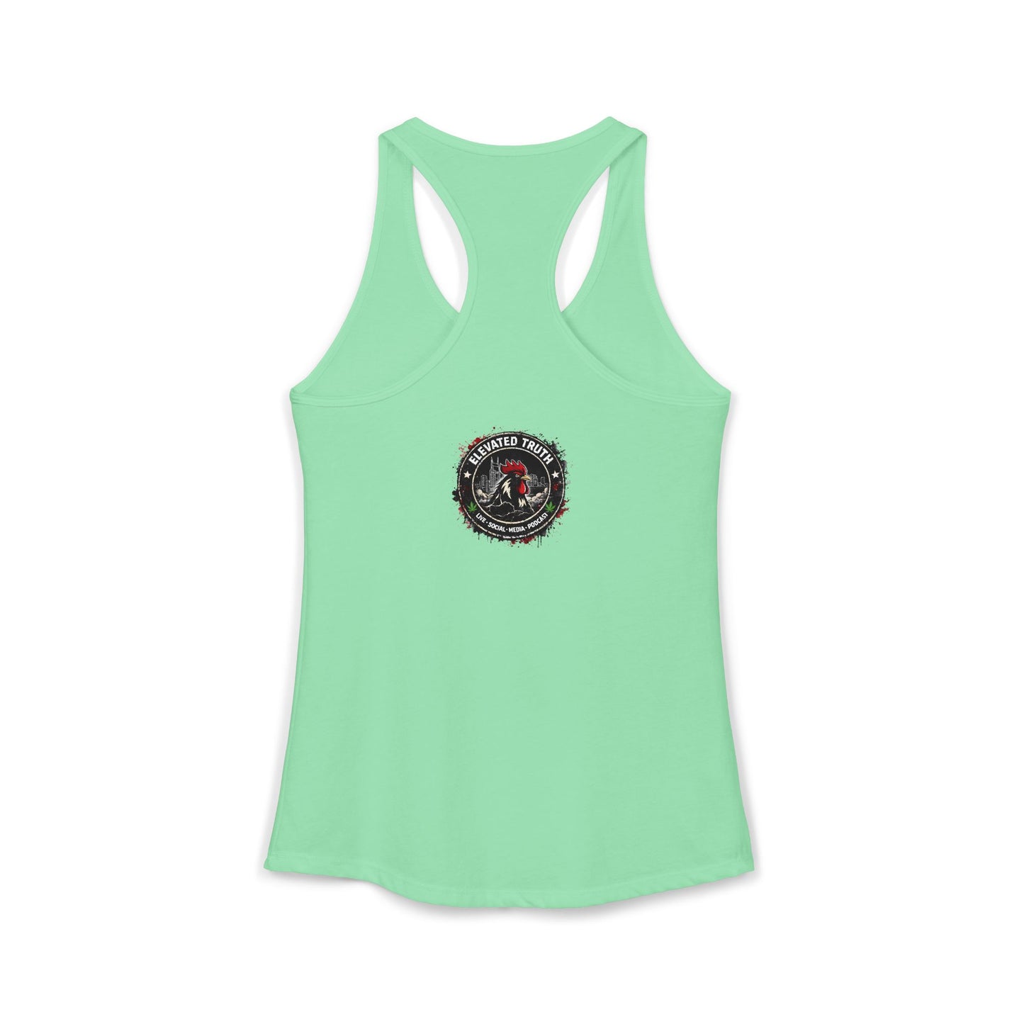 Roosters and Roses --Women's Ideal Racerback Tank