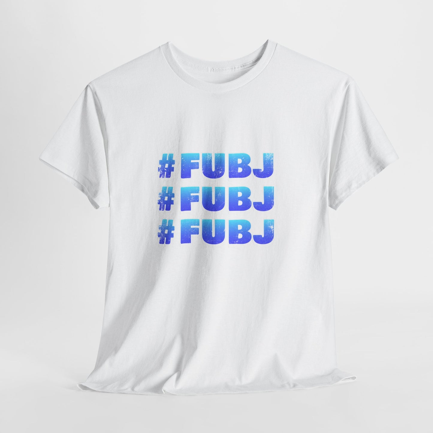 #FUBJ Funny 3D Blue Lettering T-Shirt — Say It With Your Whole Chest