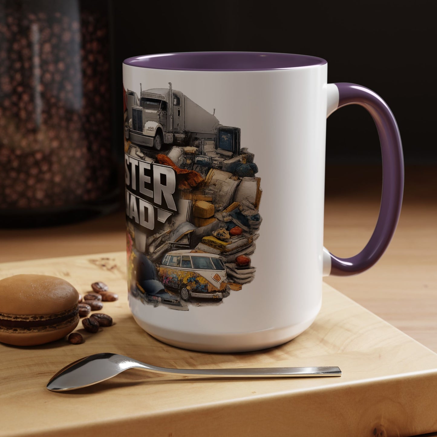 Rooster Squad Accent Coffee Mug — 'Rooster Squad, Loud and Proud' Bright Ceramic Mug
