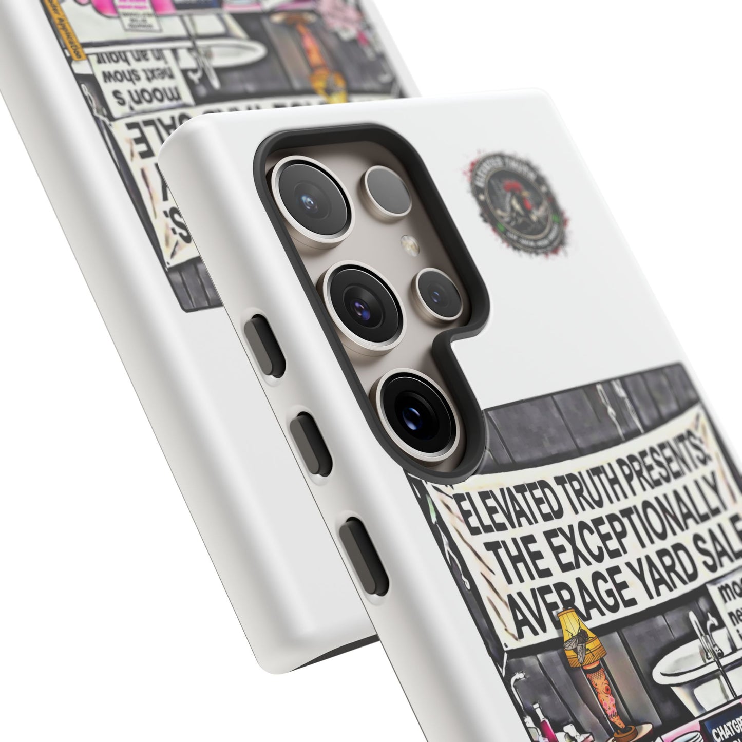 Phone Case — 'Elevated Truth Presents: The Exceptionally Average Yard Sale' Illustrated Design