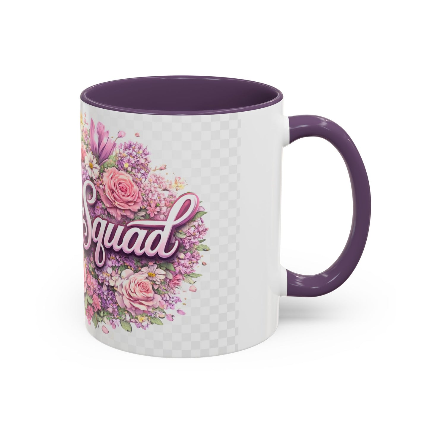 Rooster Squad Floral Accent Coffee Mug — Pink Rose Garden 11/15oz