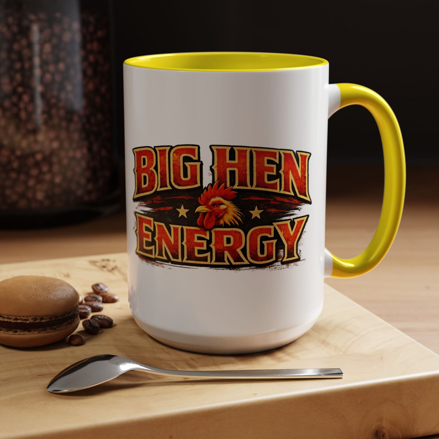 Rooster Squad Coffee Mug — “Big Hen Energy” Funny Farm Chicken Gift