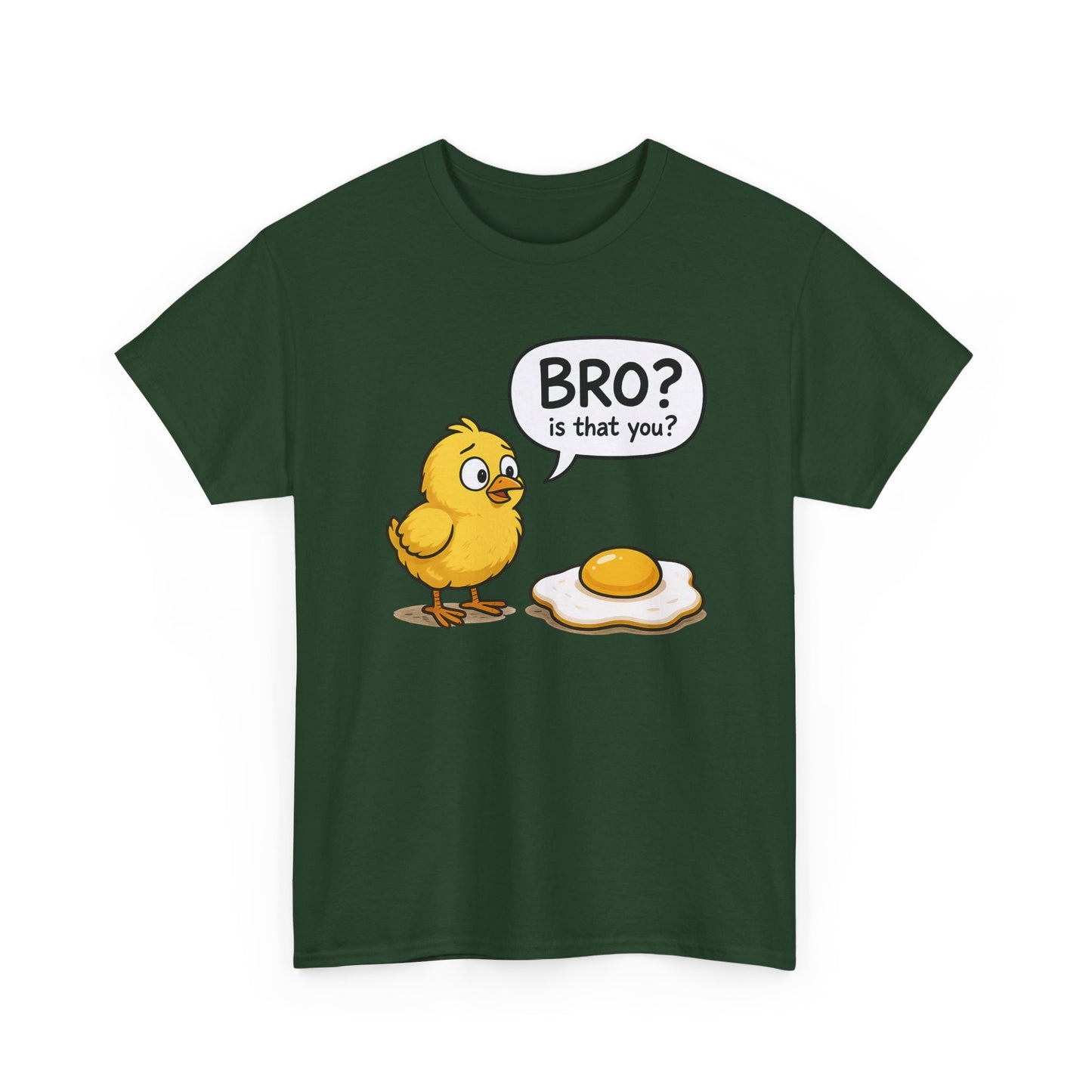 Funny Chick and Egg T‑Shirt — "Bro? Is That You?" Cute Novelty Tee