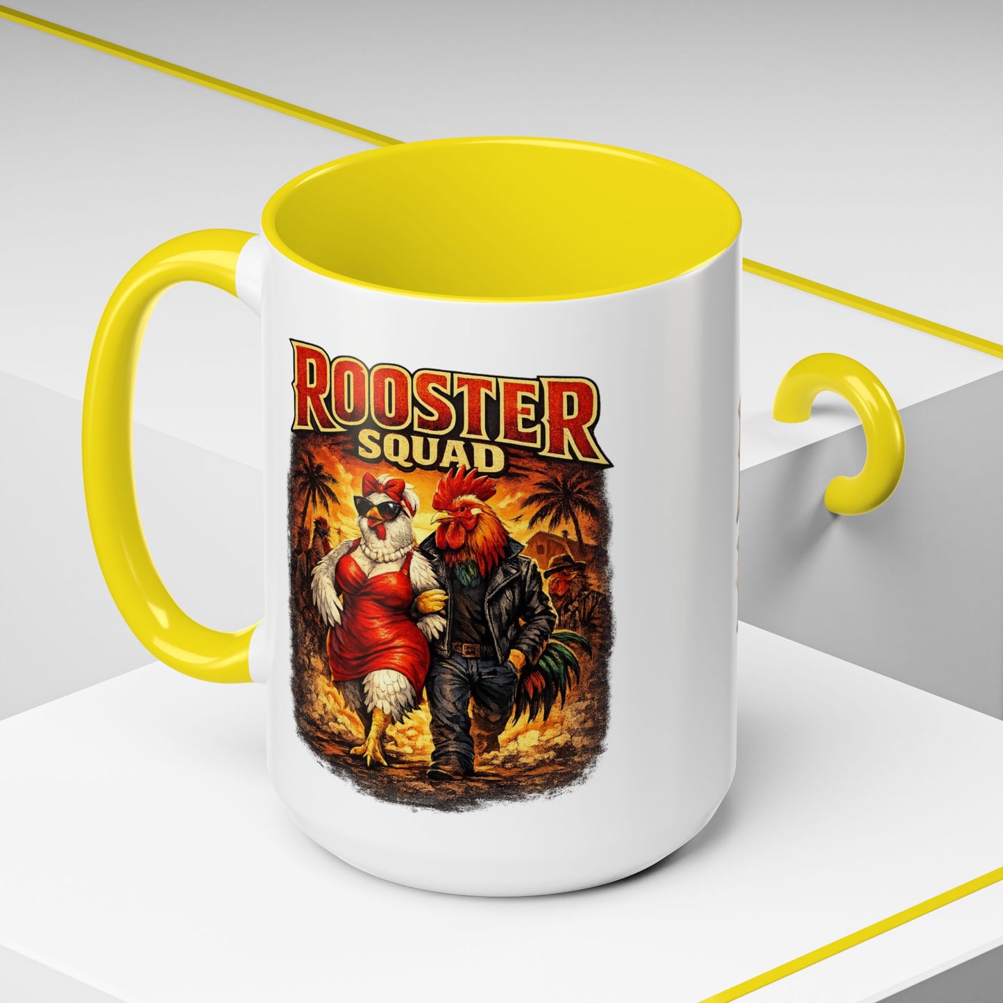 Rooster Squad Coffee Mug — “Big Hen Energy” Funny Farm Chicken Gift