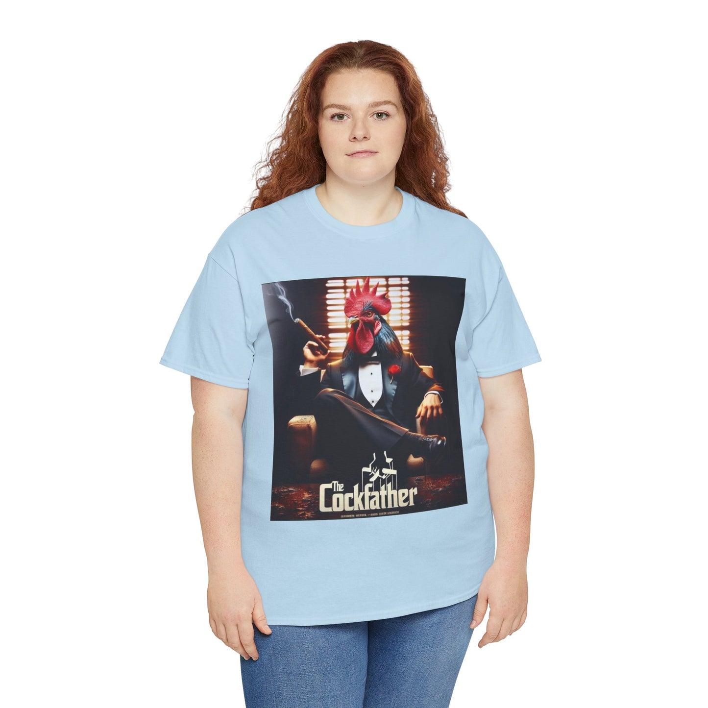 Cockfather Graphic Tee — Funny Rooster Mafia T-Shirt