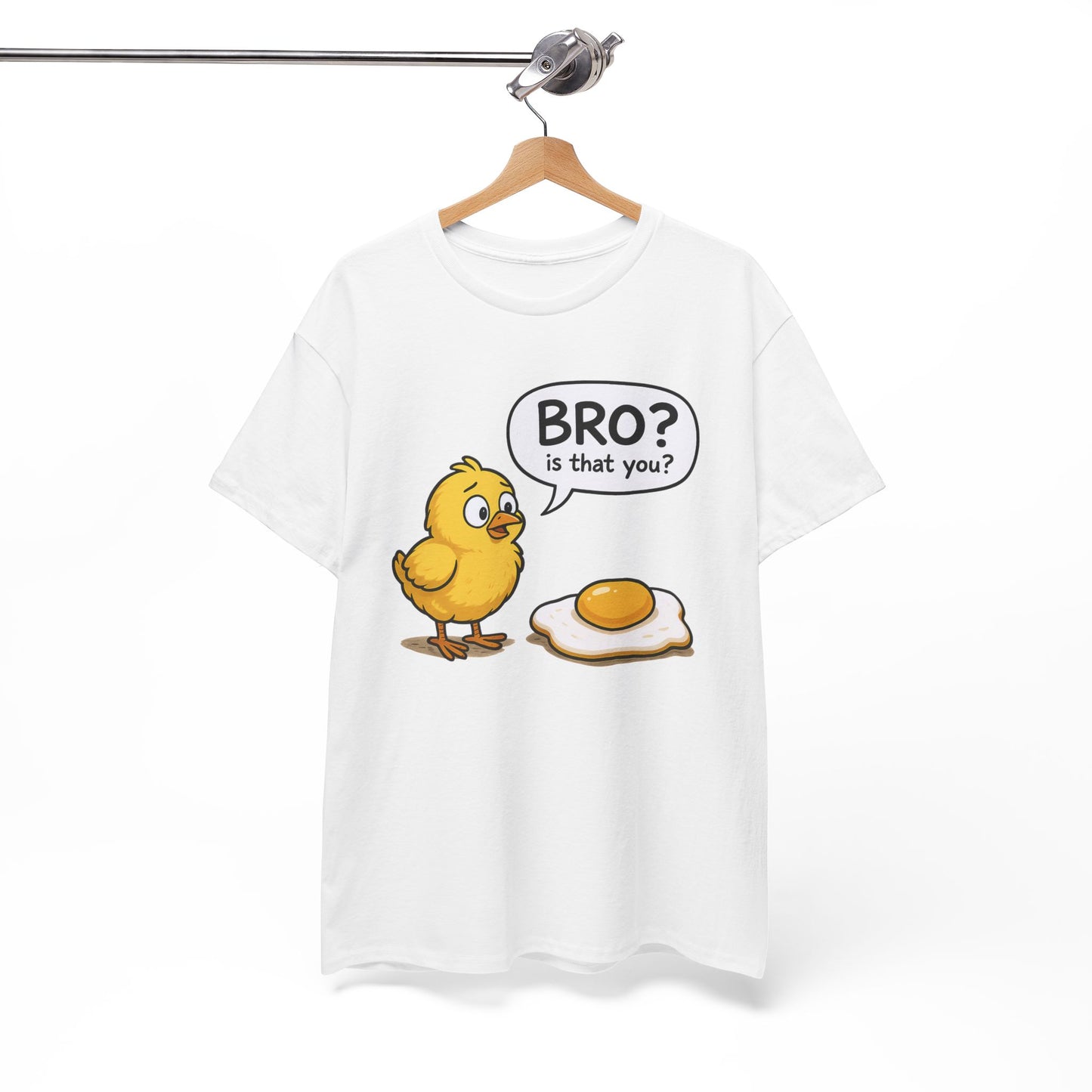 Funny Chick and Egg T‑Shirt — "Bro? Is That You?" Cute Novelty Tee