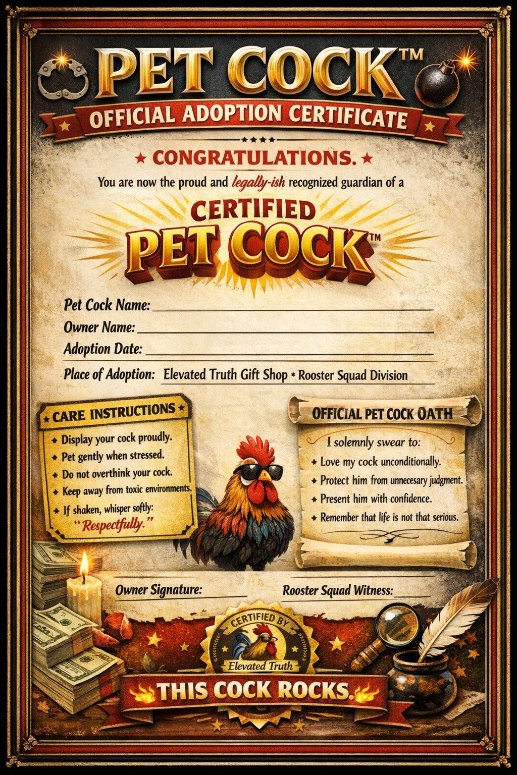 Pet Cock™ – Bubblegum Chaos Edition
