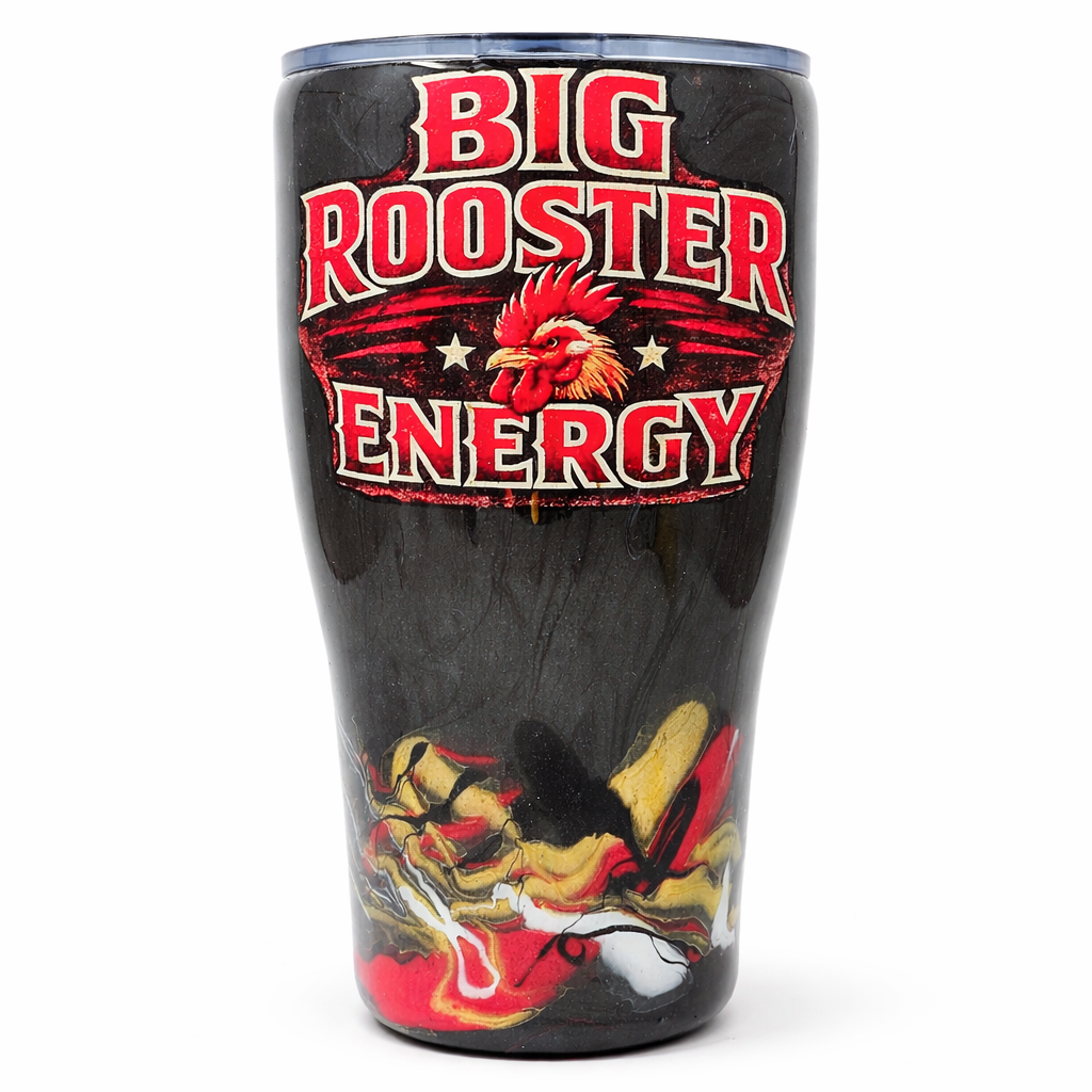 Big Rooster Energy Tumbler – Molten Metal 30oz Resin Cup