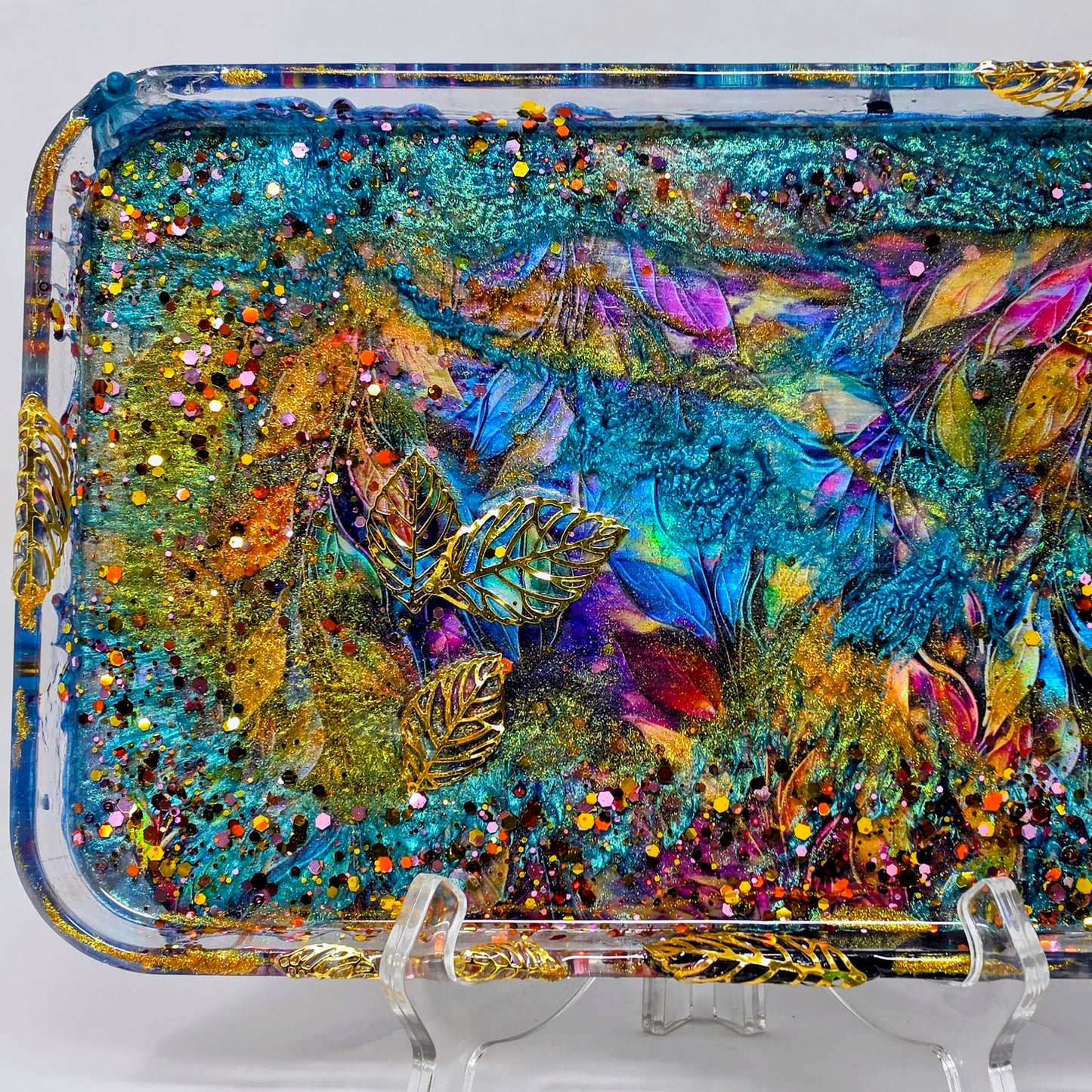 Handmade Resin Rolling Tray Set