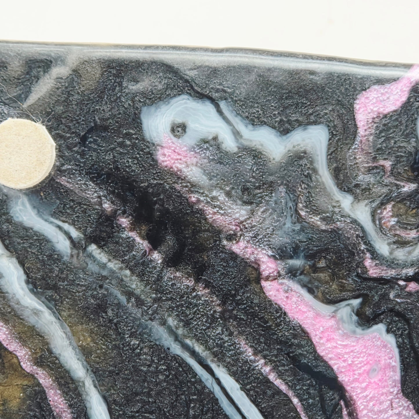 Handmade Resin Rolling Tray Set – Shhh No One Cares Skeleton | Pink Yellow Black Pearl Glitter | Butterflies + Tray & Ashtray Set | Savage Studio Creations
