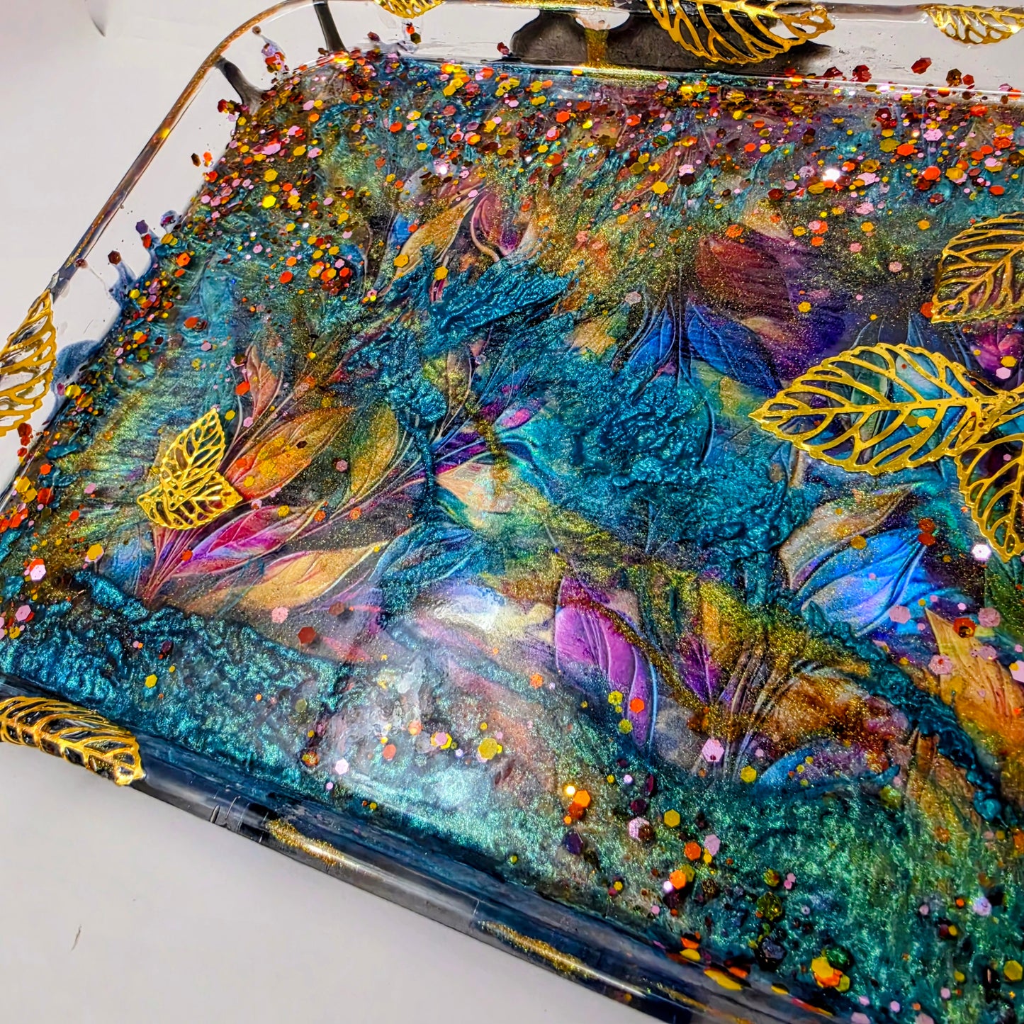 Handmade Resin Rolling Tray Set