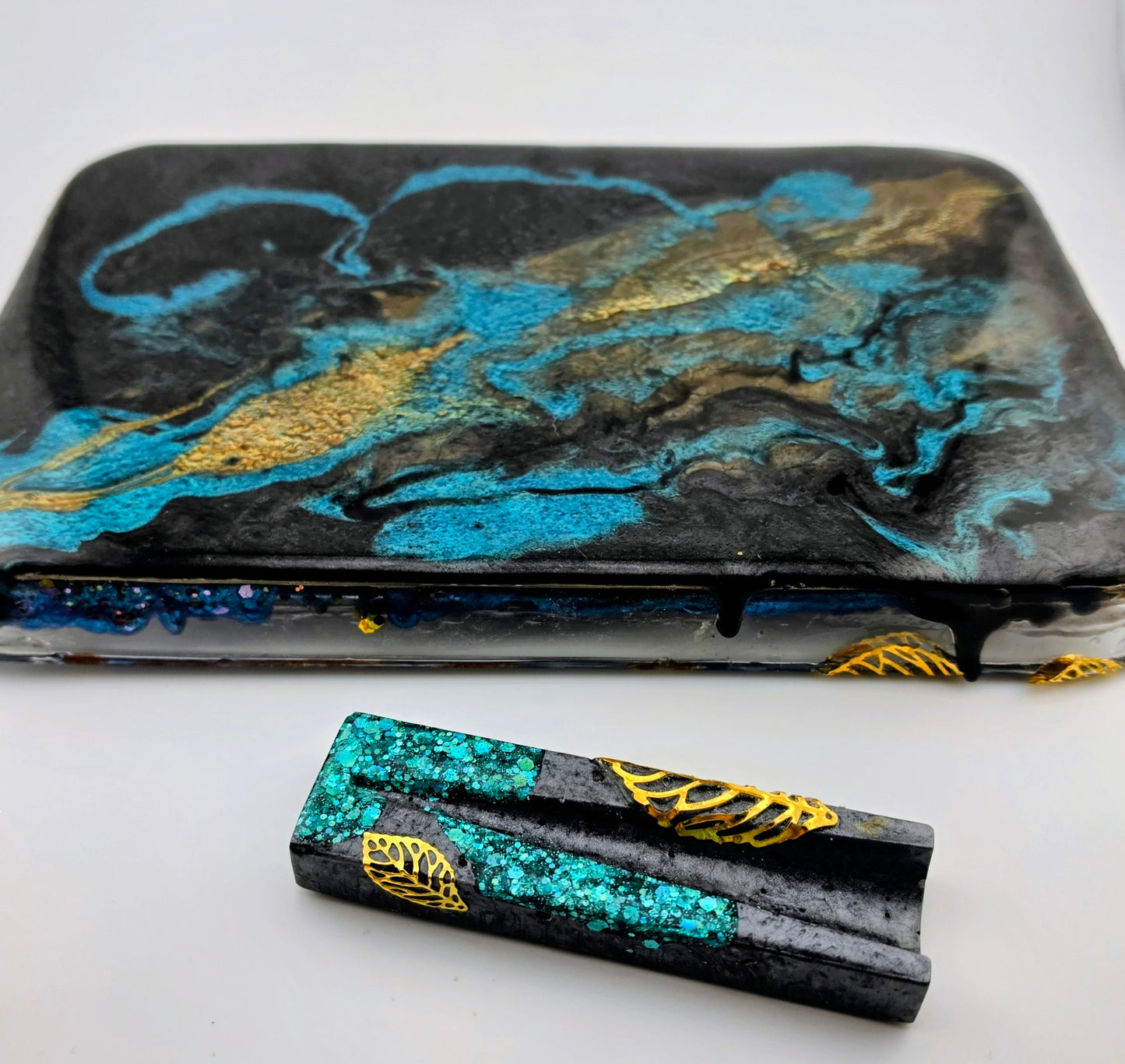 Handmade Resin Rolling Tray Set